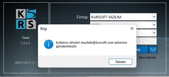 KRS Giriş Şifremi Unuttum, Nasıl Öğrenebilirim? - Kursoft Yazılım